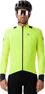 Alé k-idro long sleeve jersey black/fluorescent yellow
