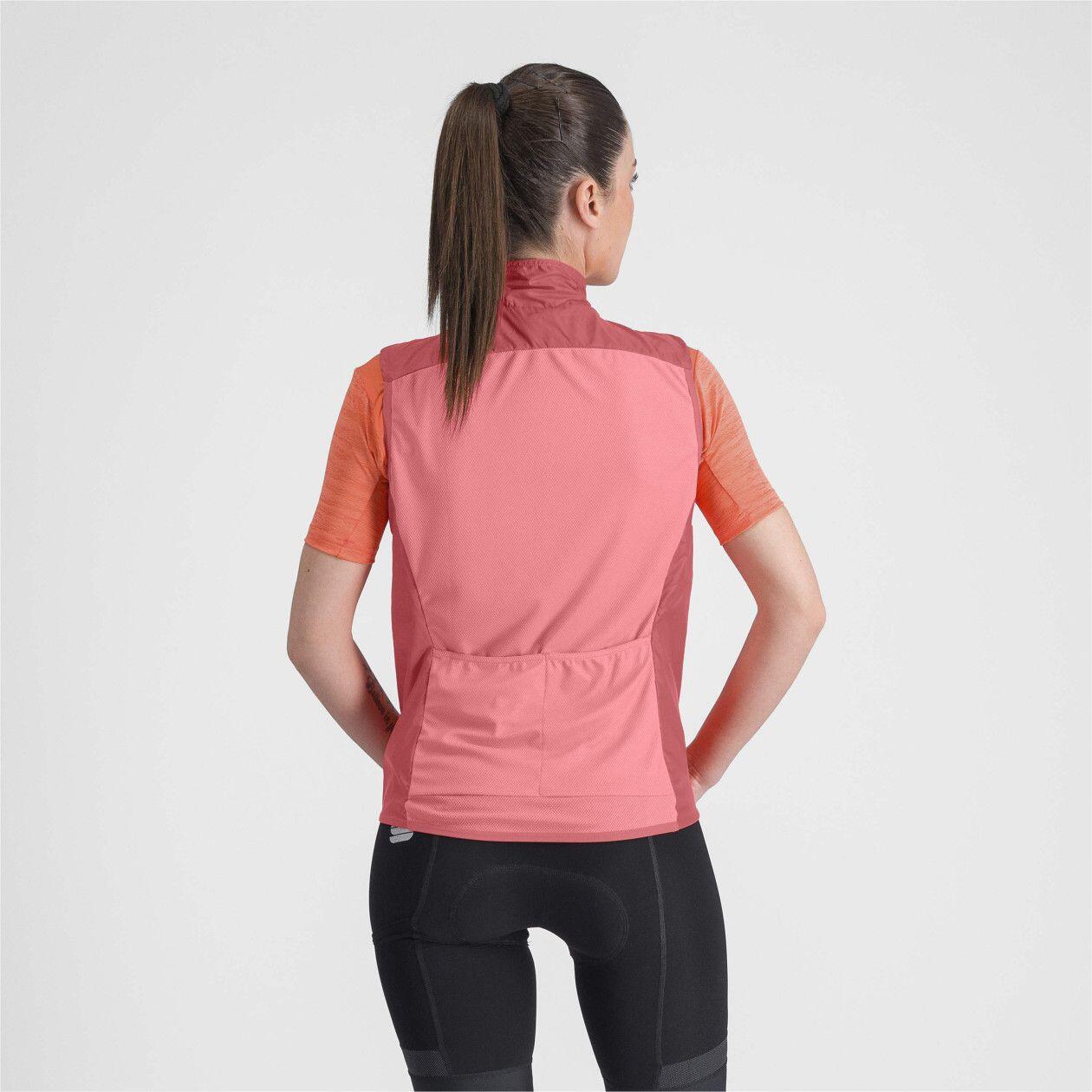 Gilet da donna Sportful Supergiara Layer Rosa 2/2