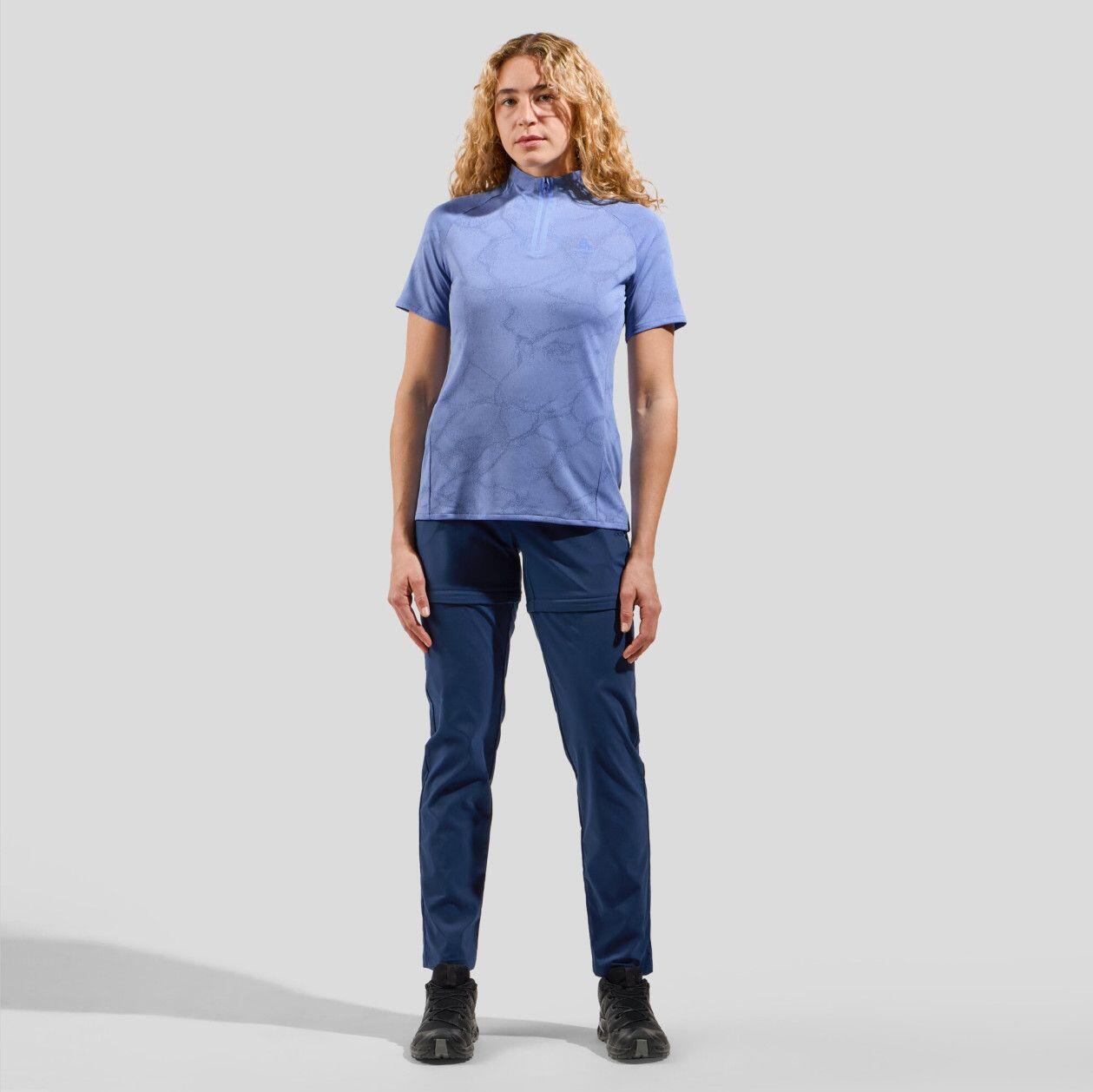 Odlo Ascent Chill-Tec Damen Polo-Shirt Blau 3/5