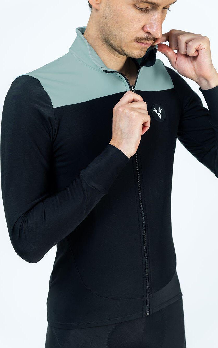 Maillot Manches Longues LeBram Ventoux Noir Bleu 3/5