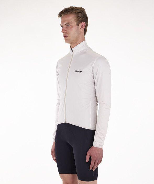 Santini Nebula Windproof Jacket White 2/4