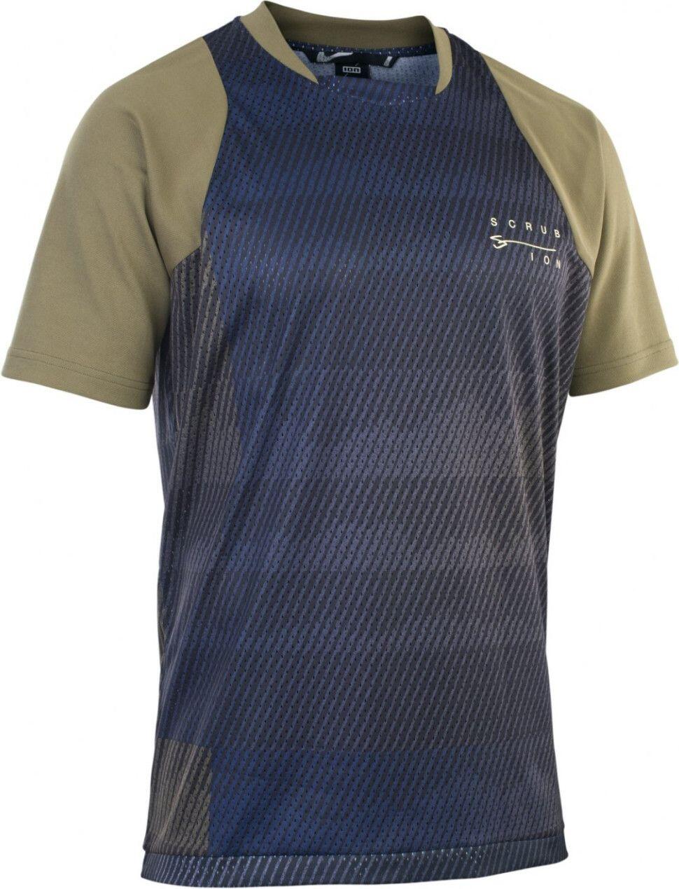 Maillot manches courtes ION Bike Jersey Scrub SS Noir Marron 1/2