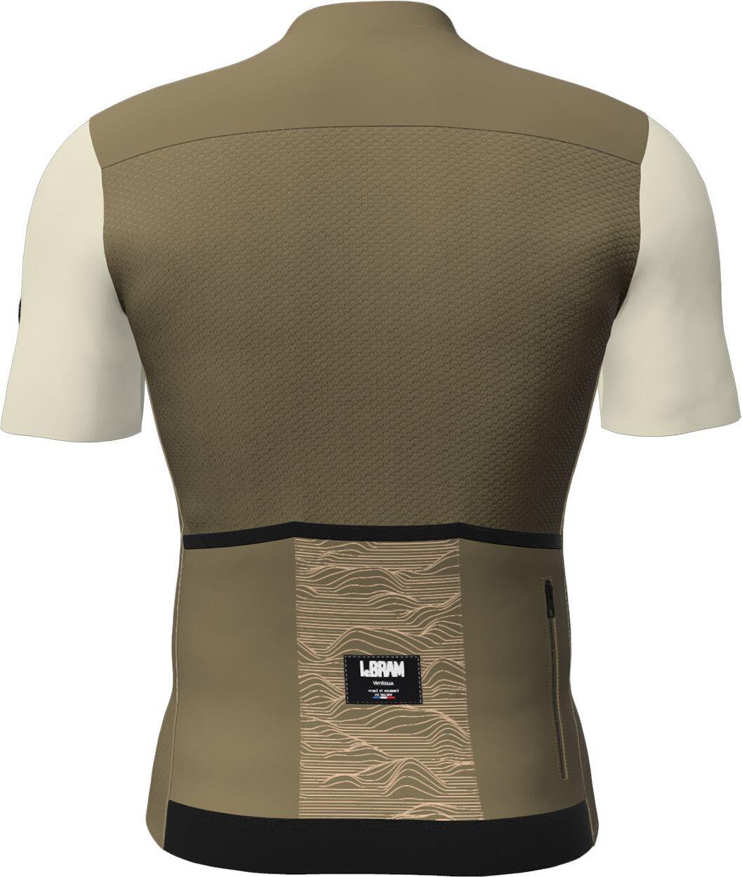 LeBram Ventoux Short Sleeved Jersey Plain Brown 3/7