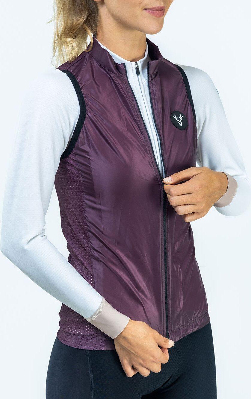 Veste Sans Manches Femme LeBram Training Violet Prune 3/4