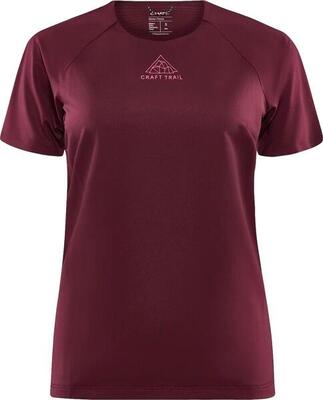 Craft pro trail women's short sleeve jersey bordeaux