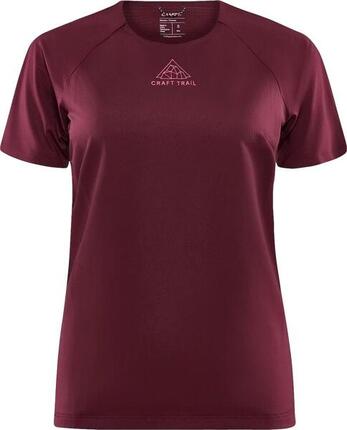 Maillot Manches Courtes Craft Pro Trail Bordeaux Femme