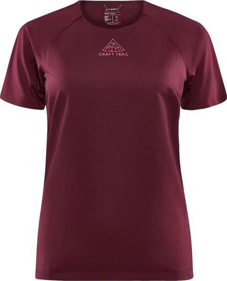 Maillot Manches Courtes Craft Pro Trail Bordeaux Femme