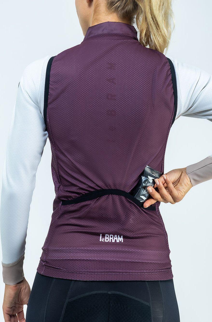 Veste Sans Manches Femme LeBram Training Violet Prune 2/4