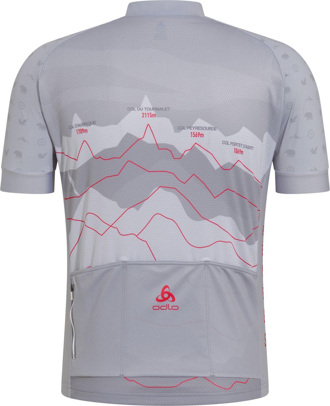Odlo Performance Pyrenees Short Sleeve Jersey - Grey 2/2