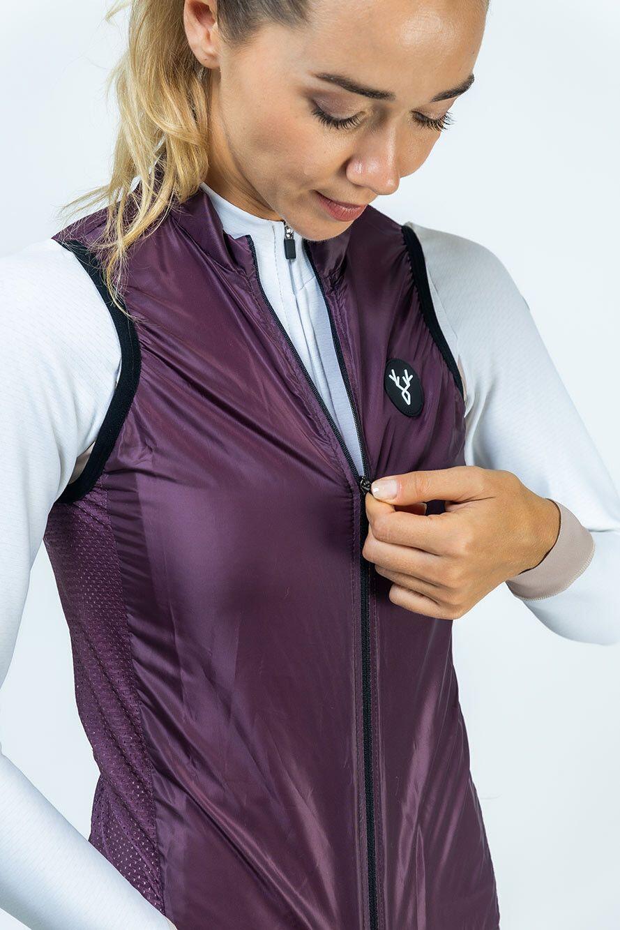 Veste Sans Manches Femme LeBram Training Violet Prune 4/4