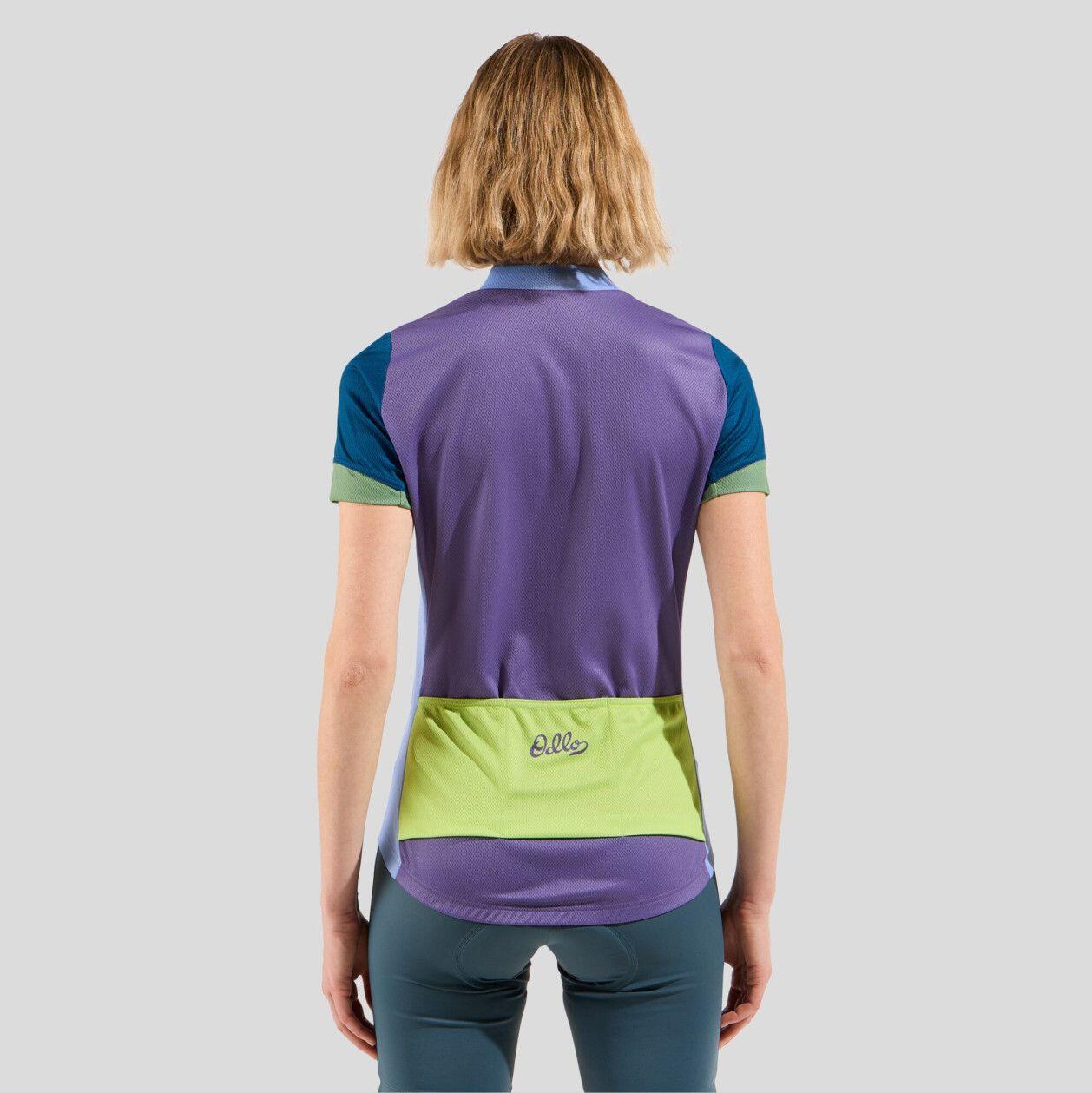Maglia a manica corta Odlo Heritage Essentials Donna Blu/Multi 4/7