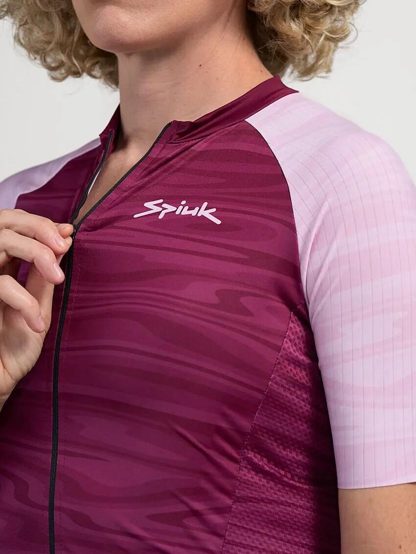Spiuk Top Ten Maglia manica corta donna Bordeaux/Rose 3/4