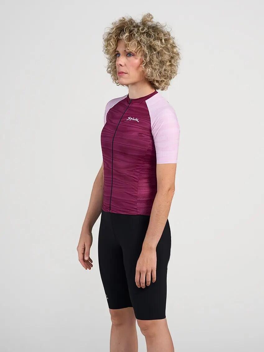 Spiuk Top Ten Maglia manica corta donna Bordeaux/Rose 2/4