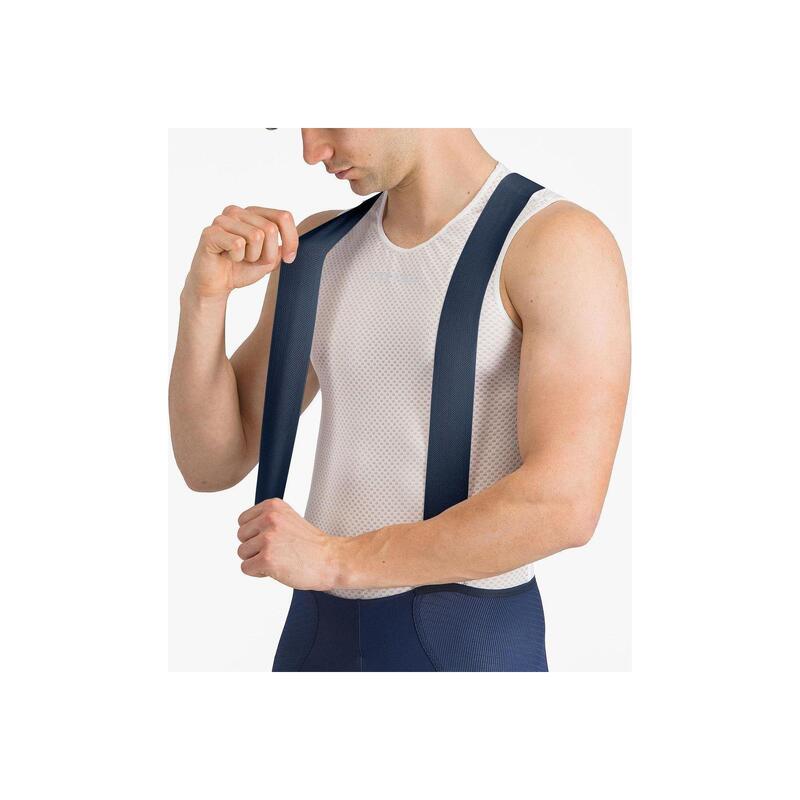 Pantaloni ciclism scurti cu bretele - A/C Bibshort - 22-40 gr C - albastru belg…