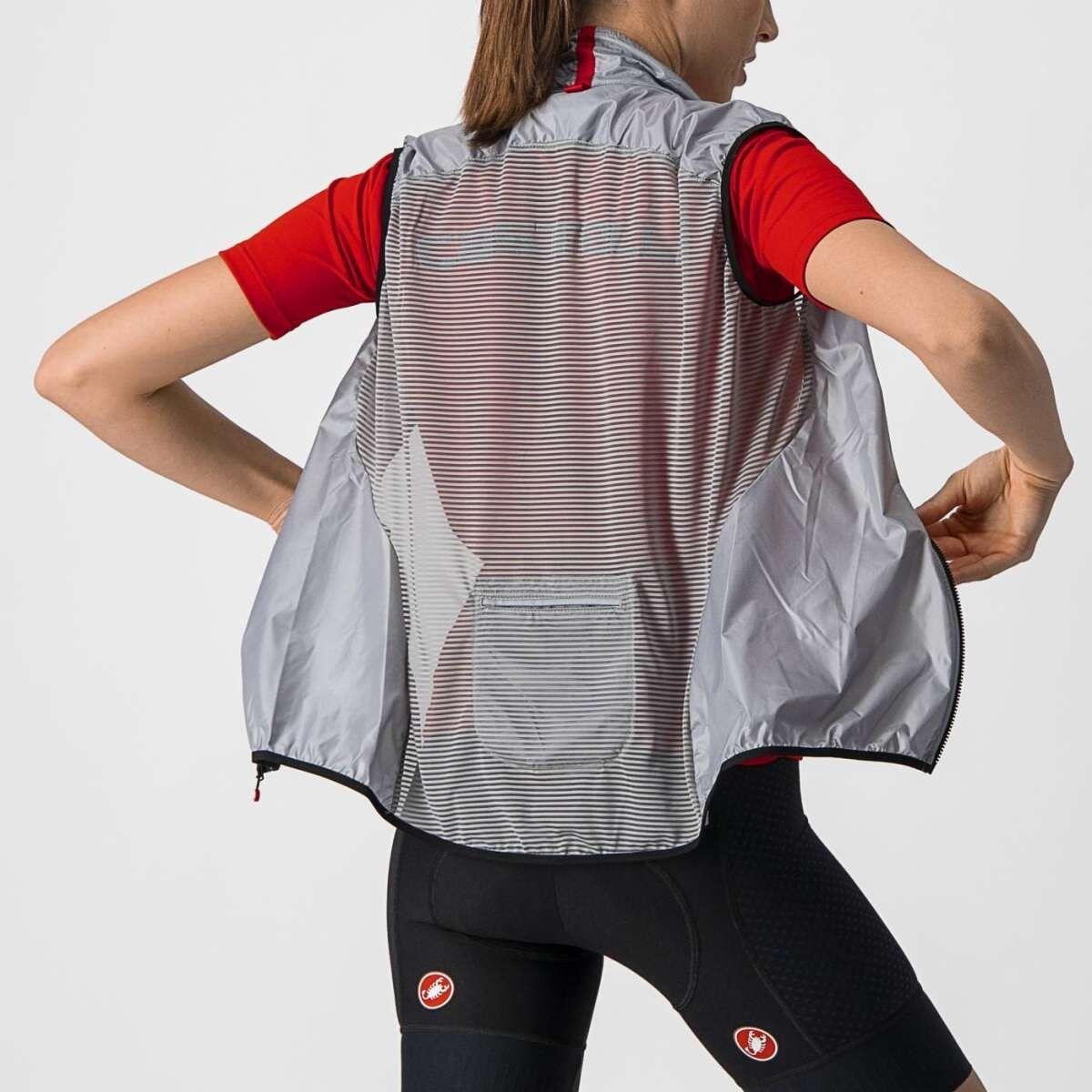 Veste coupe Vent sans manches Femme Castelli Aria Gris 4/5
