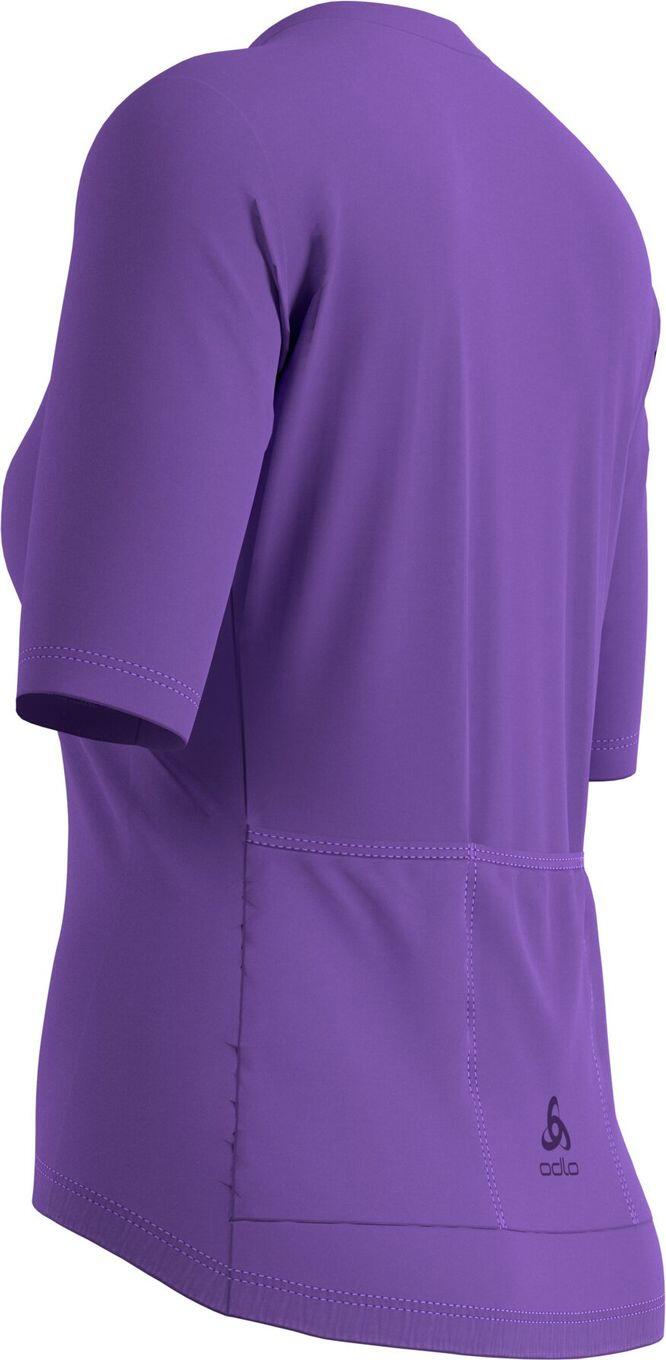 Maglia a maniche corte da ciclismo donna Odlo Essential 1/2 Zip Viola 2/2