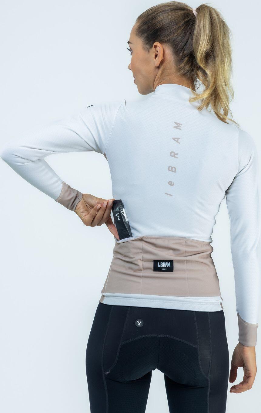 LeBram Race Dames Trui Thermo Lange Mouw Beige 3/6