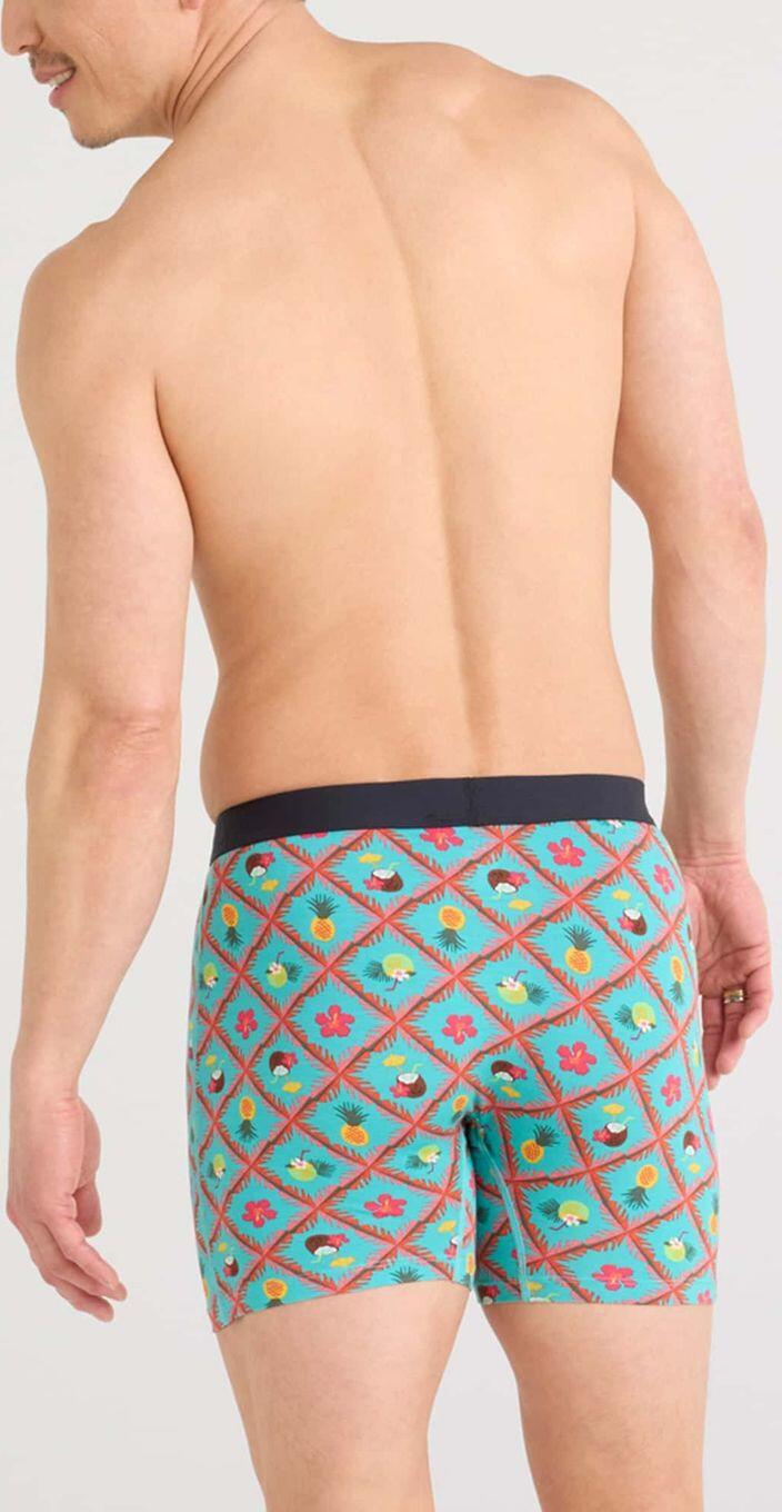 Saxx Ultra Super Soft Fly Piña Colada Plaid Verde/Rojo Calzoncillos bóxer para h 2/4