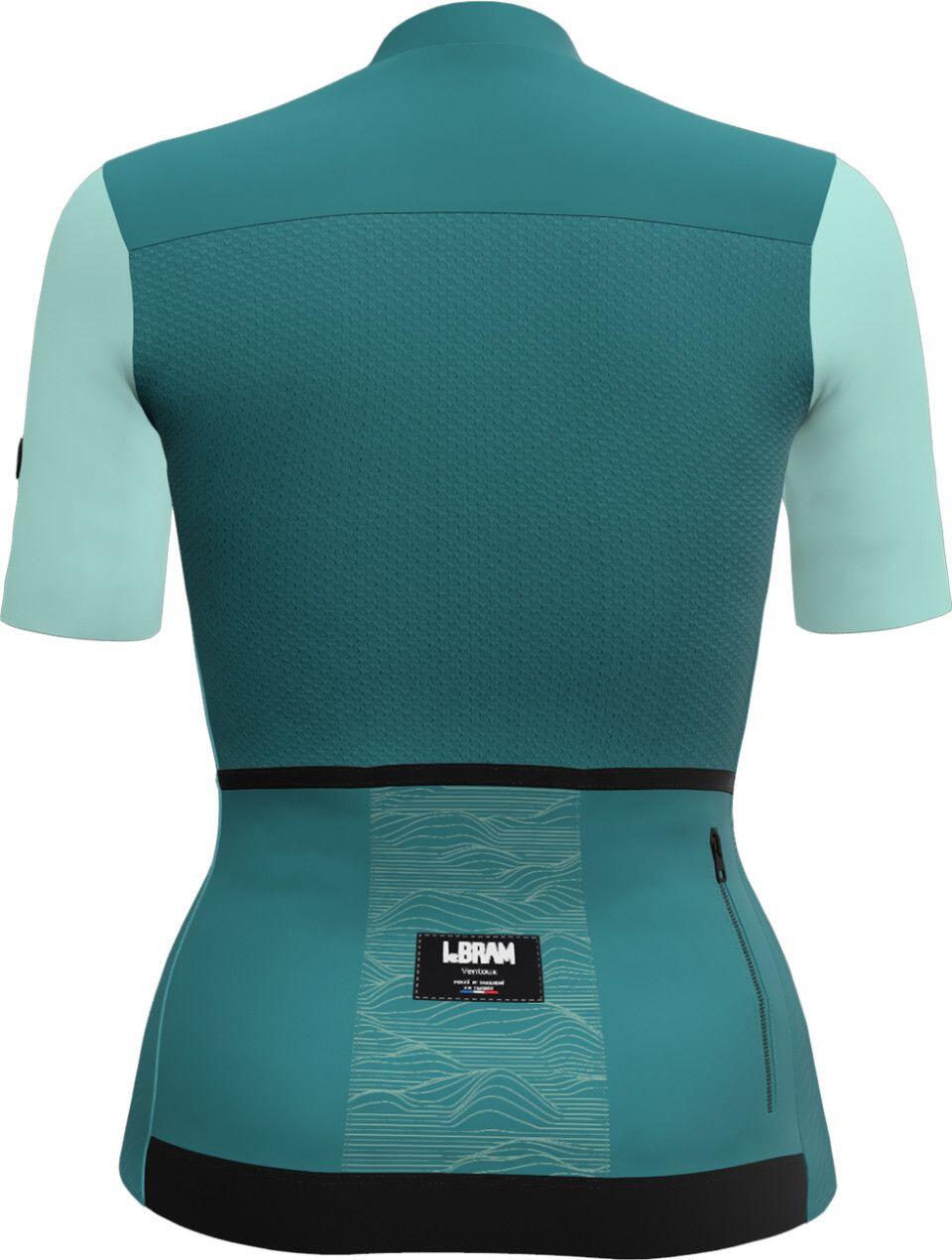 Maillot Manches Courtes Femme LeBram Ventoux Uni Menthe 3/7