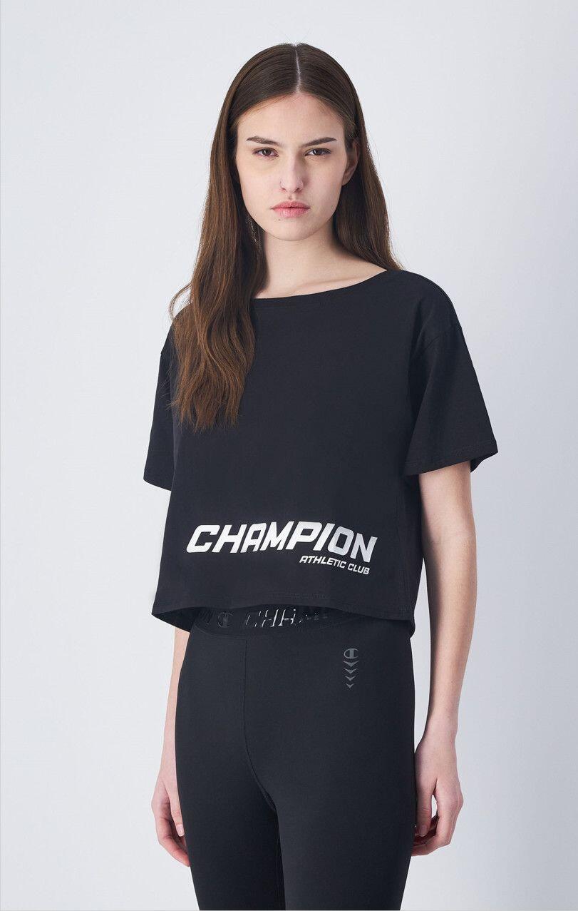 T-Shirt Court Champion Athletic Club Noir 2/5