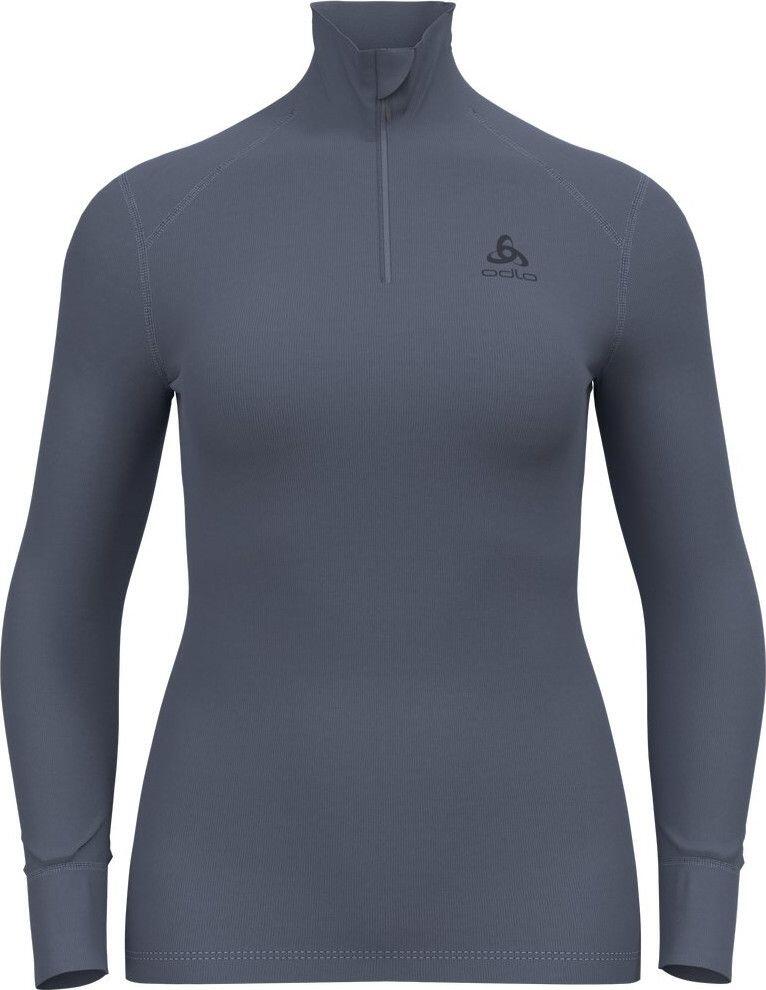 Base Layer Femme Odlo Half Zip Active Warm Gris 1/5