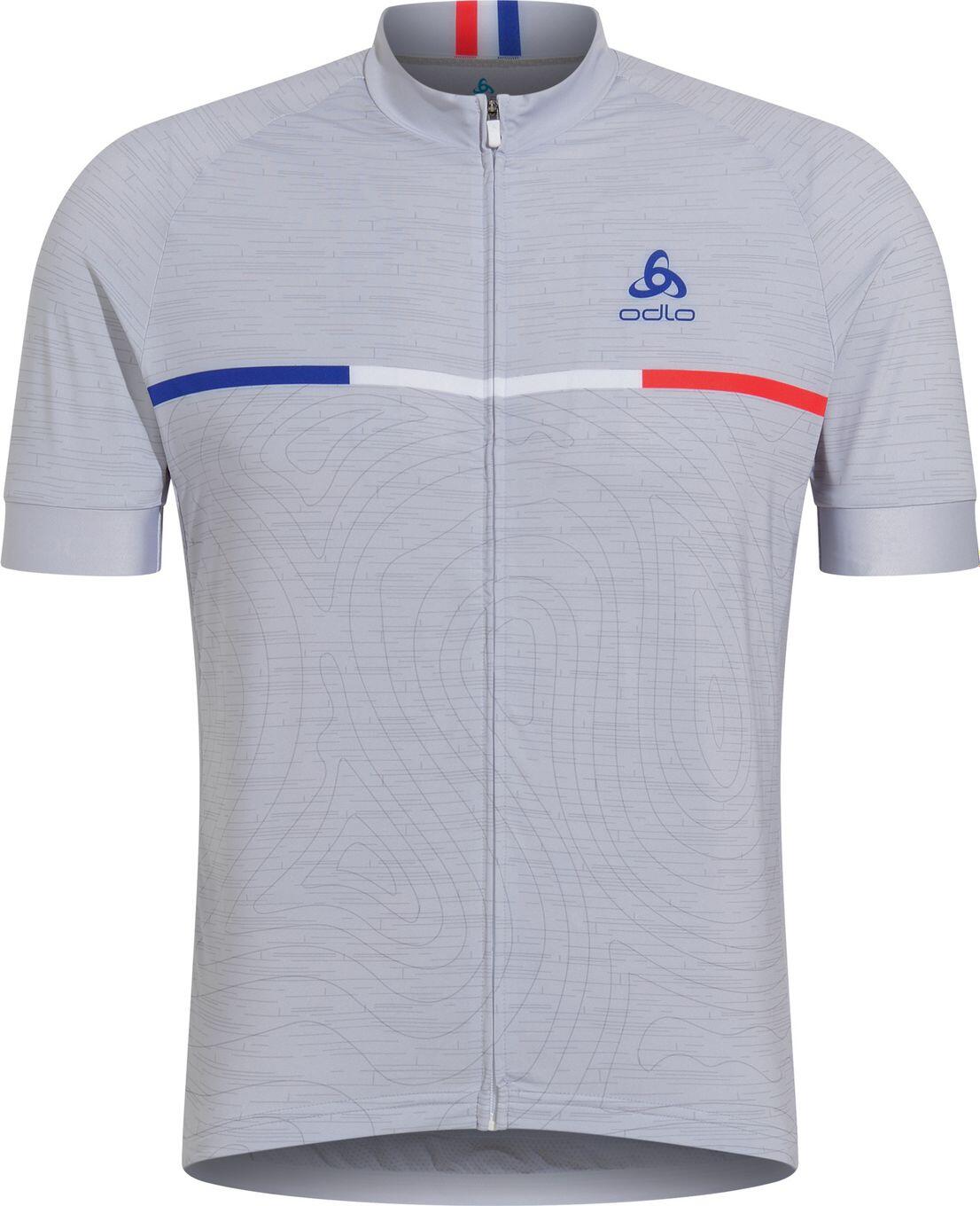 Odlo Performance France Jersey met korte mouwen - Grijs 1/2