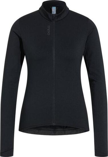 Damen Radjacke Odlo Full Zip Zeroweight Ceramiwarm Schwarz