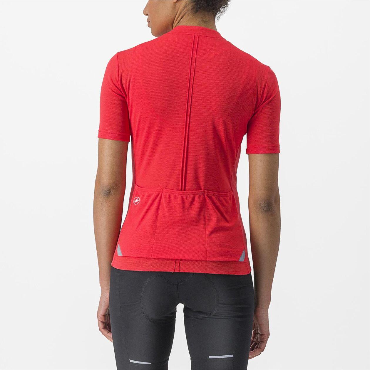 Maillot Manches Courtes Femme Castelli Anima 4 Rouge 2/5