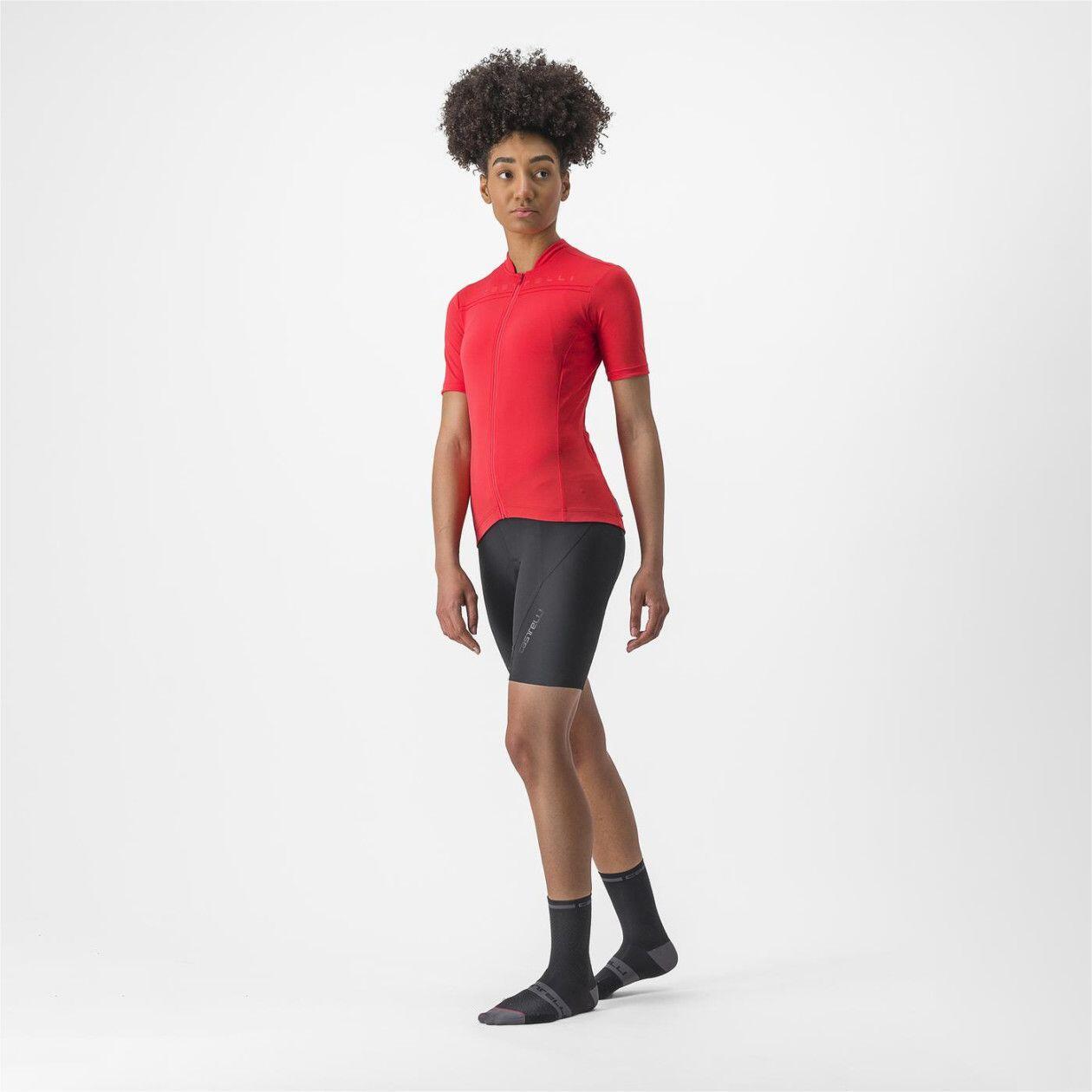 Maillot Manches Courtes Femme Castelli Anima 4 Rouge 5/5