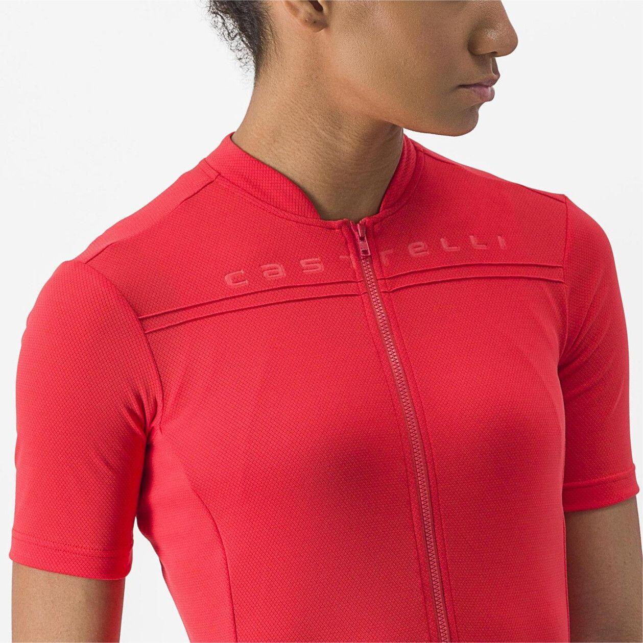Maillot Manches Courtes Femme Castelli Anima 4 Rouge 4/5