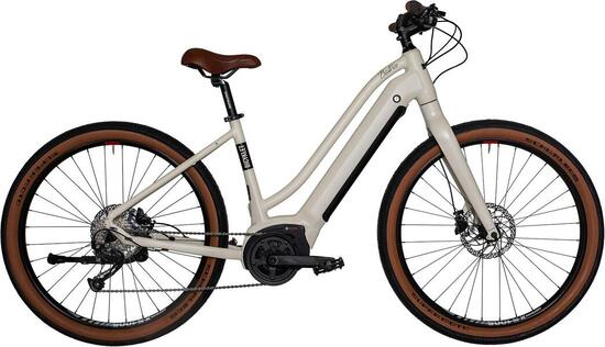 Vélo Fitness Électrique Bicyklet Béatrice Shimano Altus 9V 500 Wh 27.5'' Blanc