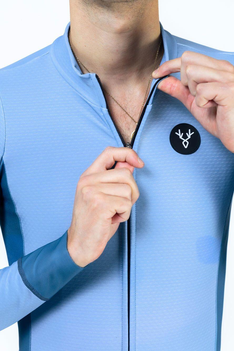 Maillot Manches Longues LeBram Race Thermique Bleu 4/6