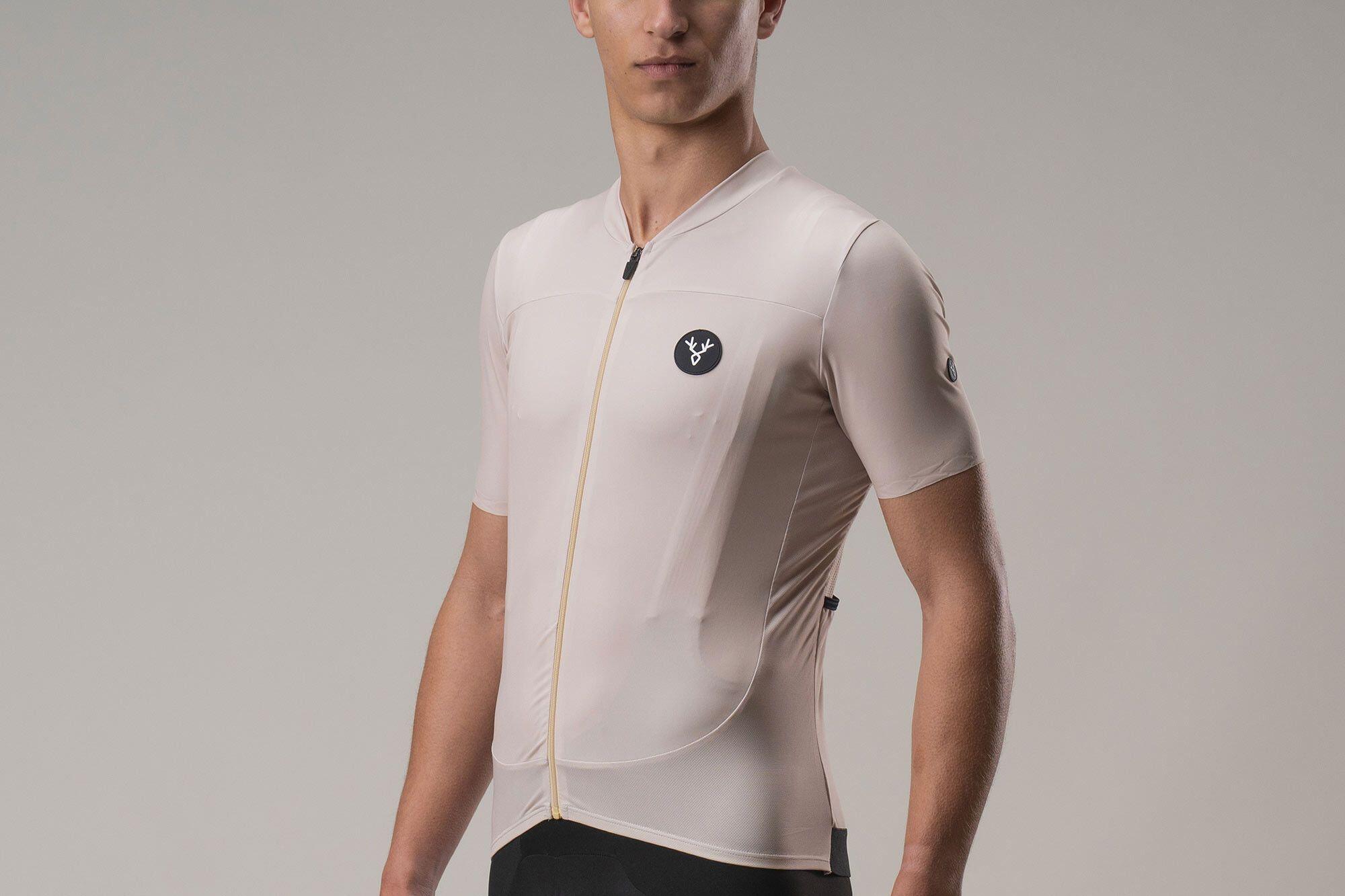 Maillot Manches Courtes LeBram Ventoux Beige 2/7