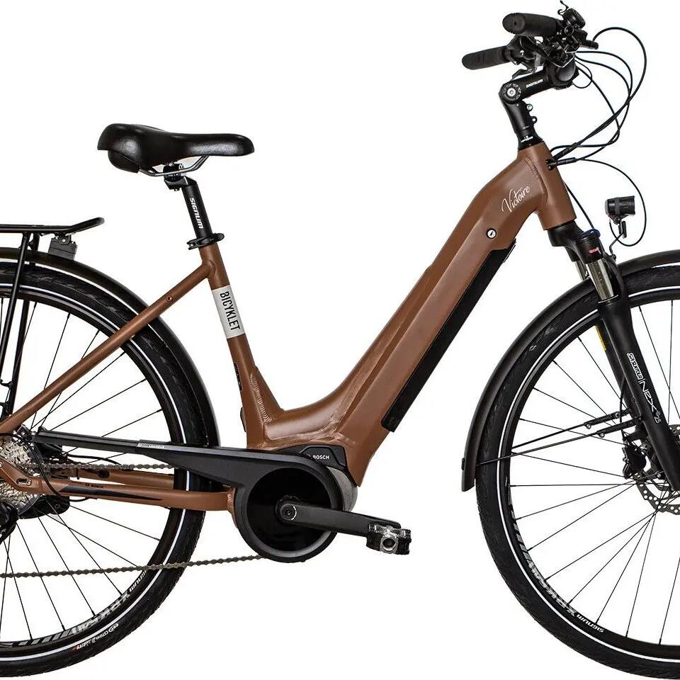 Bicyklet Victoire Electric City Bike Shimano Alivio 9S 400 Wh 700 mm Brown