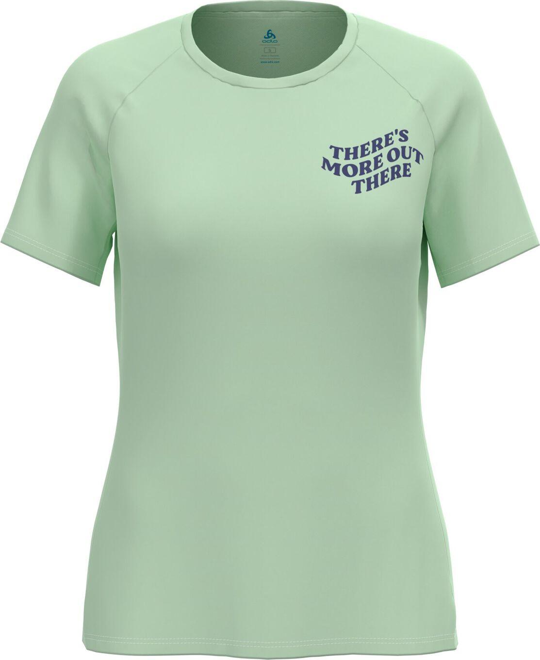 T-Shirt Running Odlo Essential Print Vert Femme 1/6