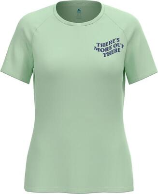 Odlo essential print dames jersey met korte mouwen groen