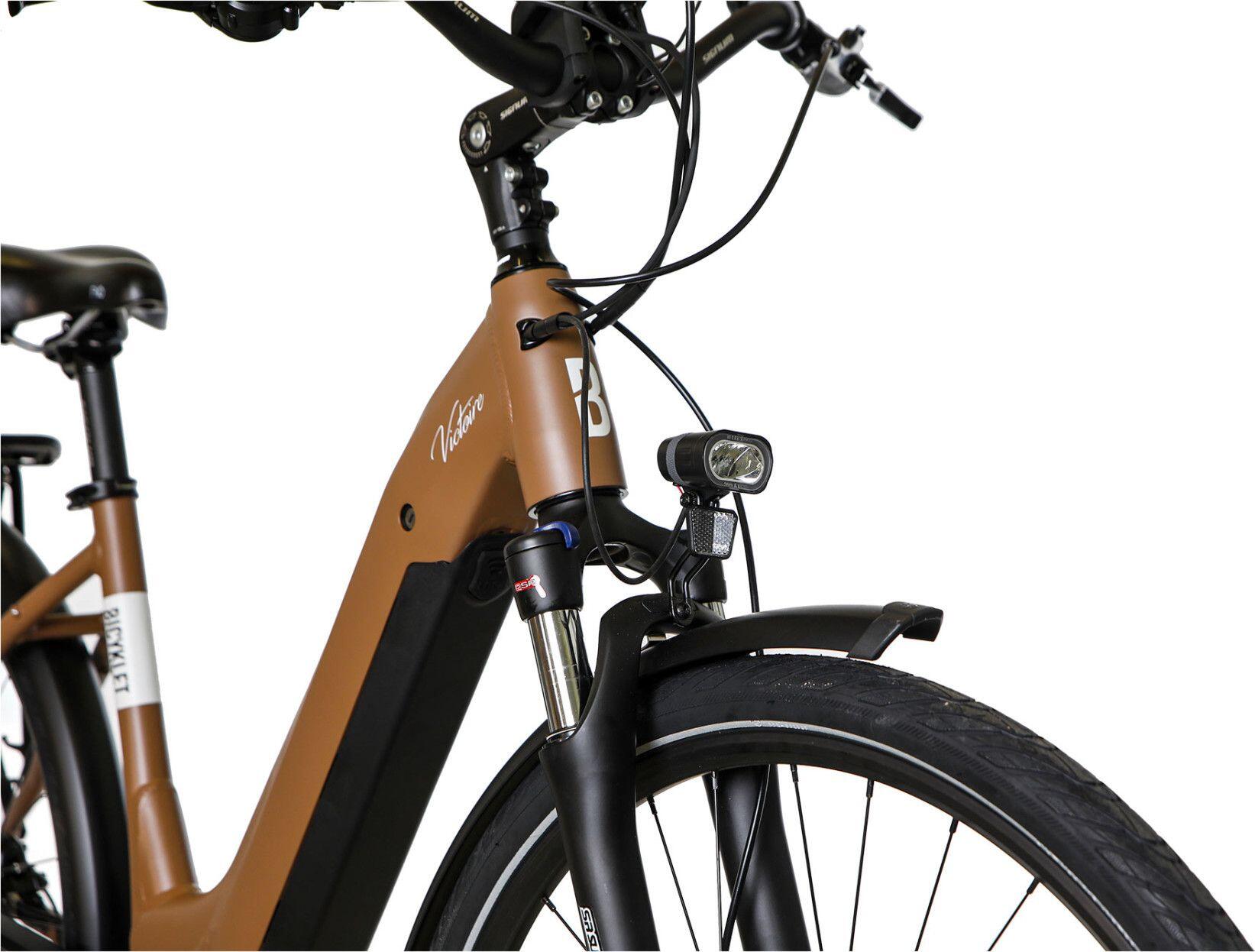 Bicyklet Victoire Elektrische Stadsfiets Shimano Alivio 9S 400 Wh 700 mm Bruin 6/7