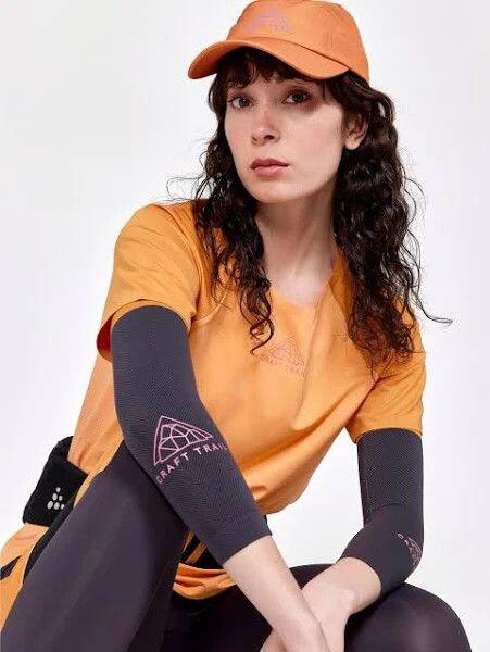 T-Shirt Running Craft Pro Trail Orange/Sable Femme 3/3