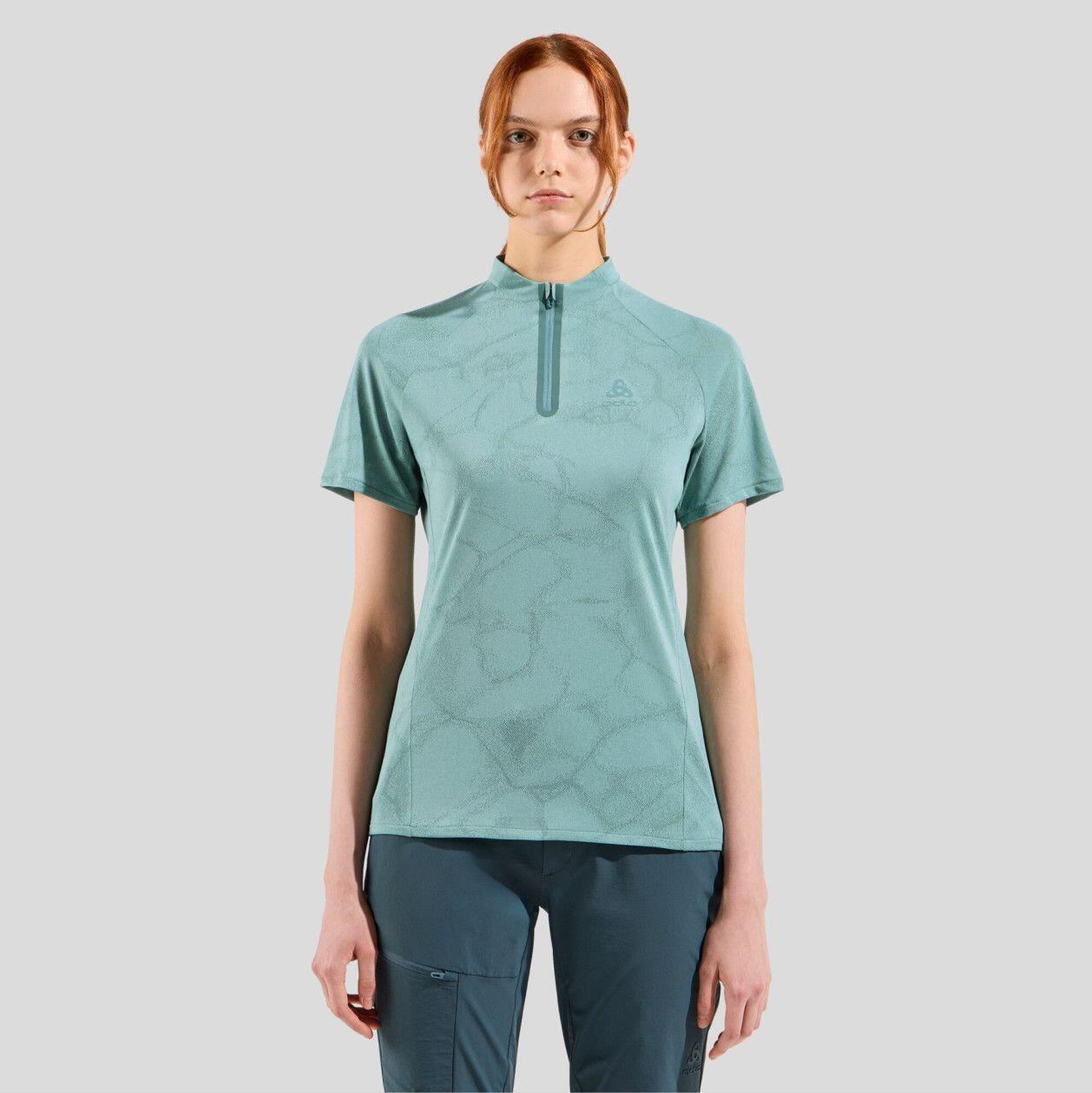 Polo Femme Odlo Ascent Chill-Tec Vert 3/5