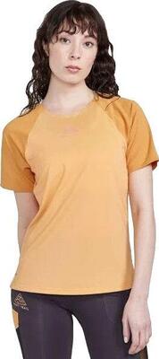 Craft pro trail dames t-shirt korte mouw zand oranje s