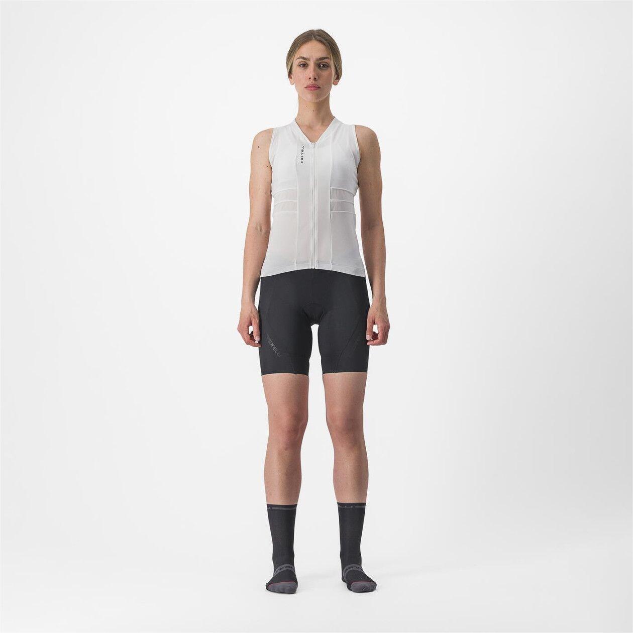 Maglia senza maniche Castelli Anima 4 Bianco Avorio 4/5