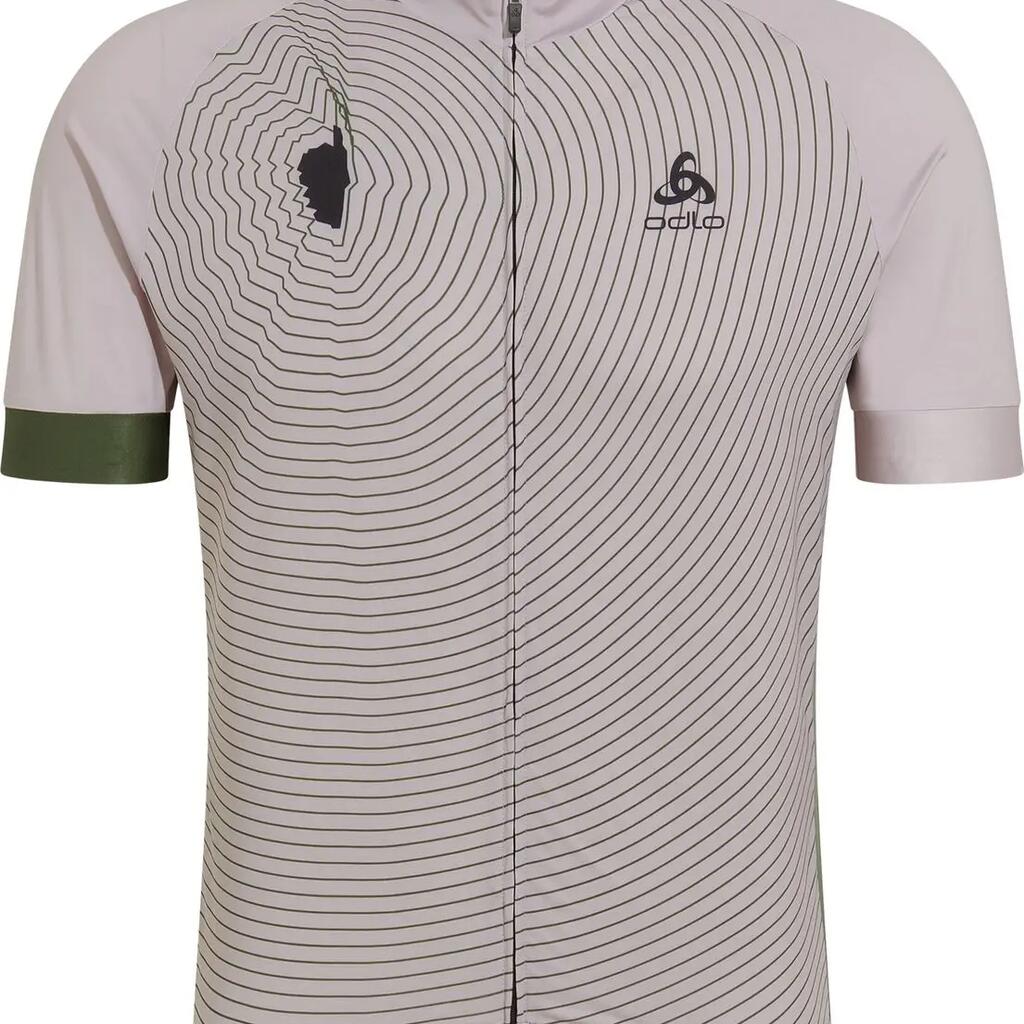 Odlo Performance Corse short sleeve jersey - Beige/Green