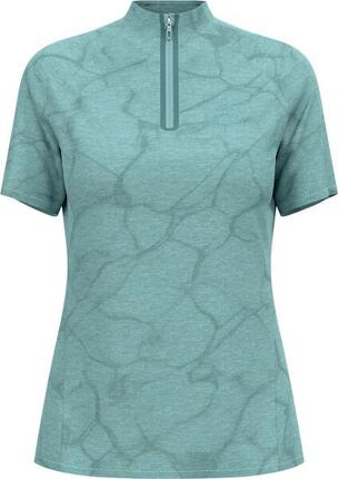 Polo Femme Odlo Ascent Chill-Tec Bleu