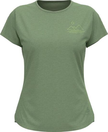 Odlo Ascent 365 Sharp Kurzarmshirt Damen Khaki