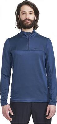 Craft core gain blue men's 1/2 zip collar long sleeve jersey
