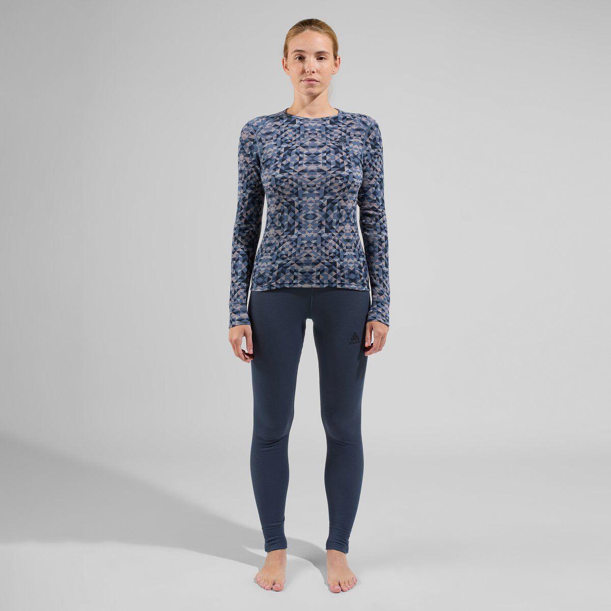 Base Layer Femme Odlo Active Warm Print Gris 3/6