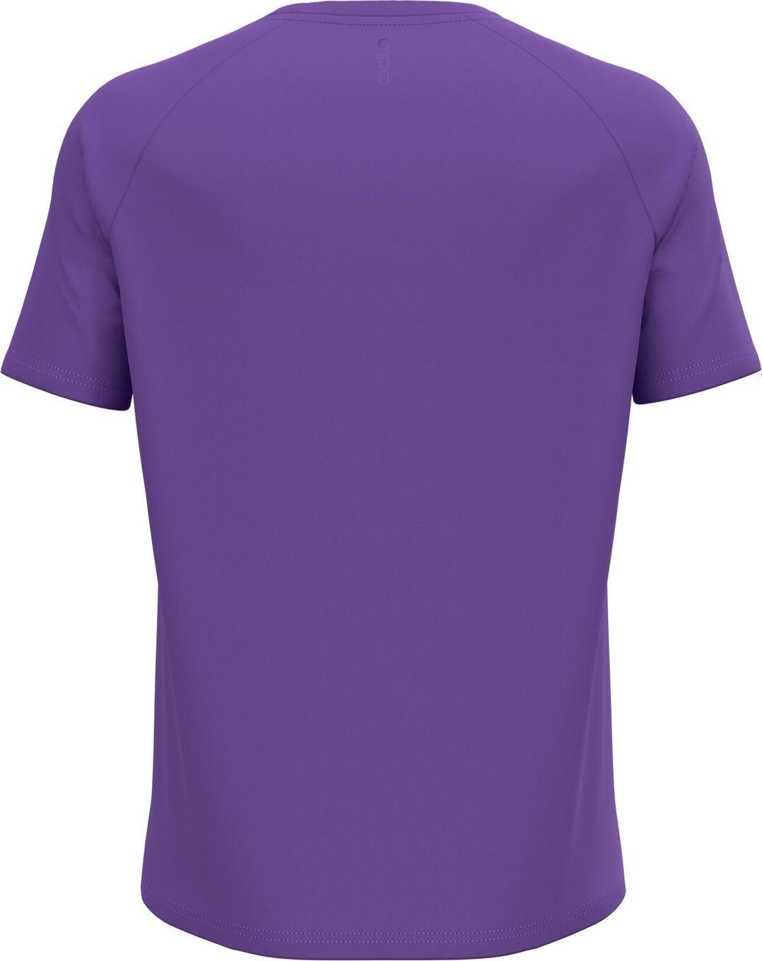 Odlo Essential Print Purple Short Sleeve Jersey 2/2