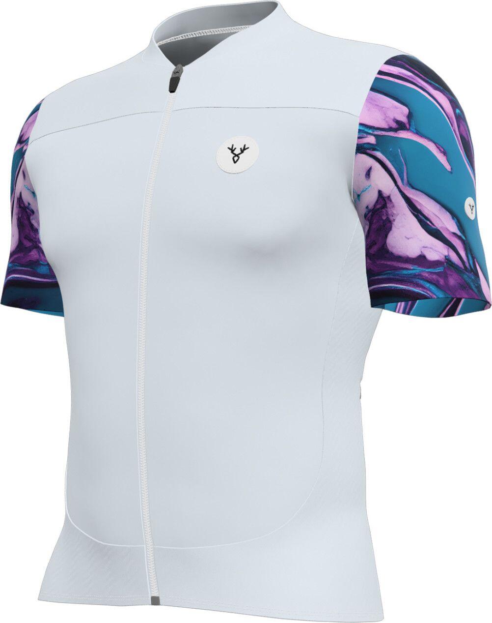 LeBram Ventoux Pétrole Short Sleeves Jersey Sky Blue 2/7