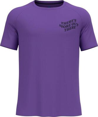 Odlo essentials print paars jersey met korte mouwen