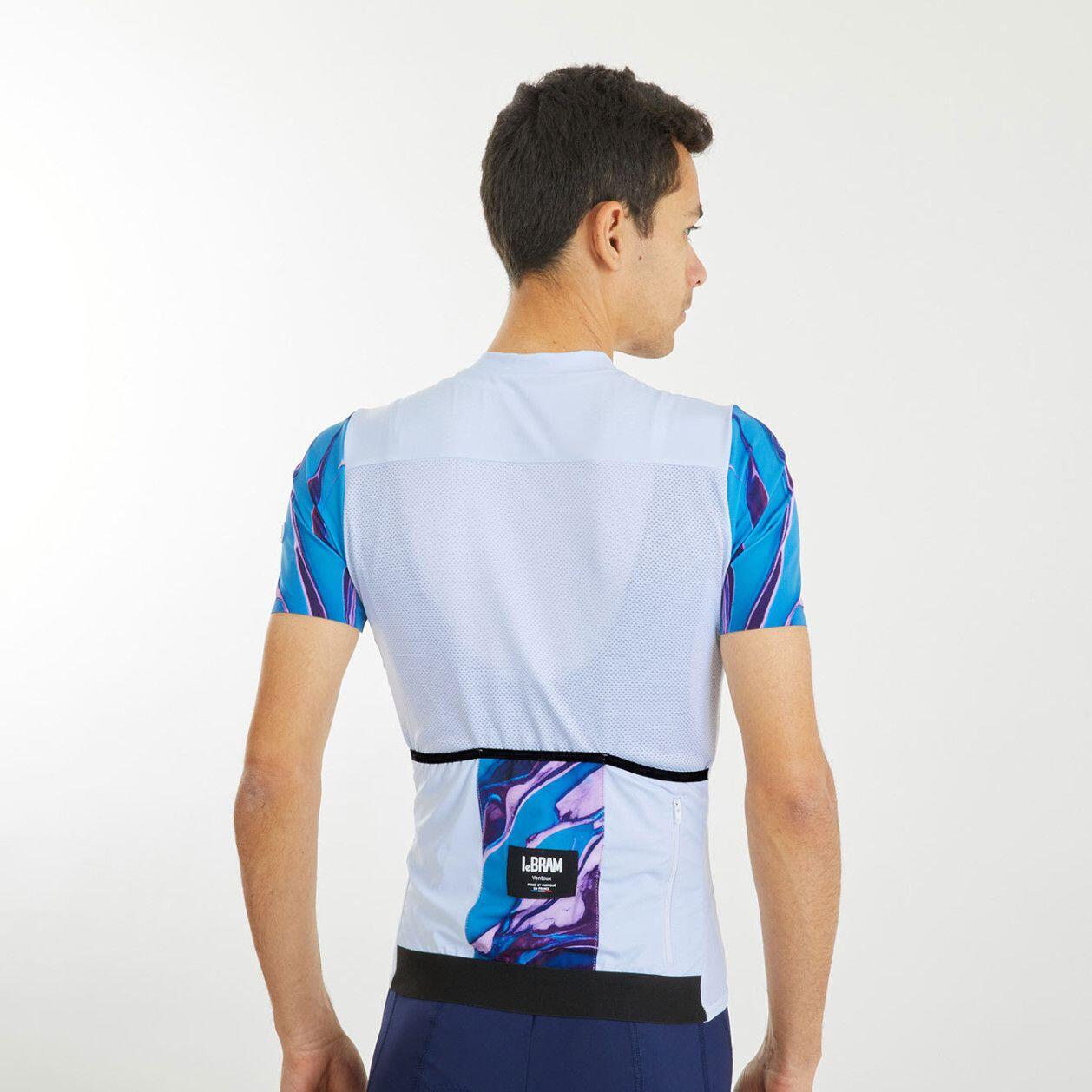 LeBram Ventoux Pétrole Short Sleeves Jersey Sky Blue 5/7